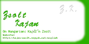 zsolt kajan business card